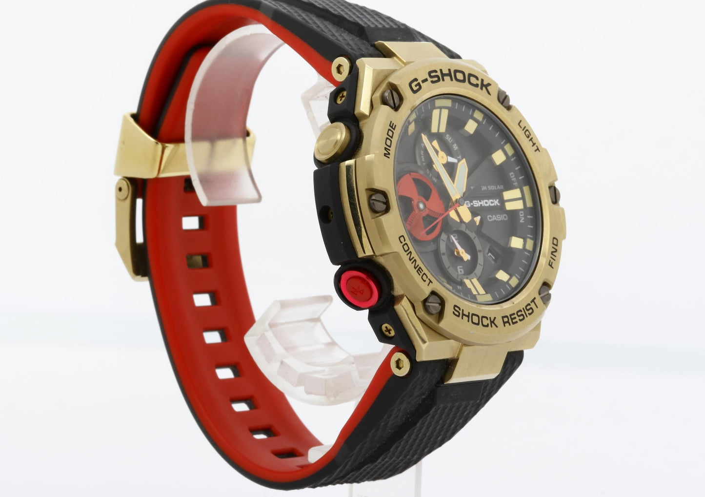 CASIO カシオ 時計 GSHOCK GSTB100RH ブラック ゴールド 樹脂 ステンレススチール メンズ 八村塁モデル アナログ 美品