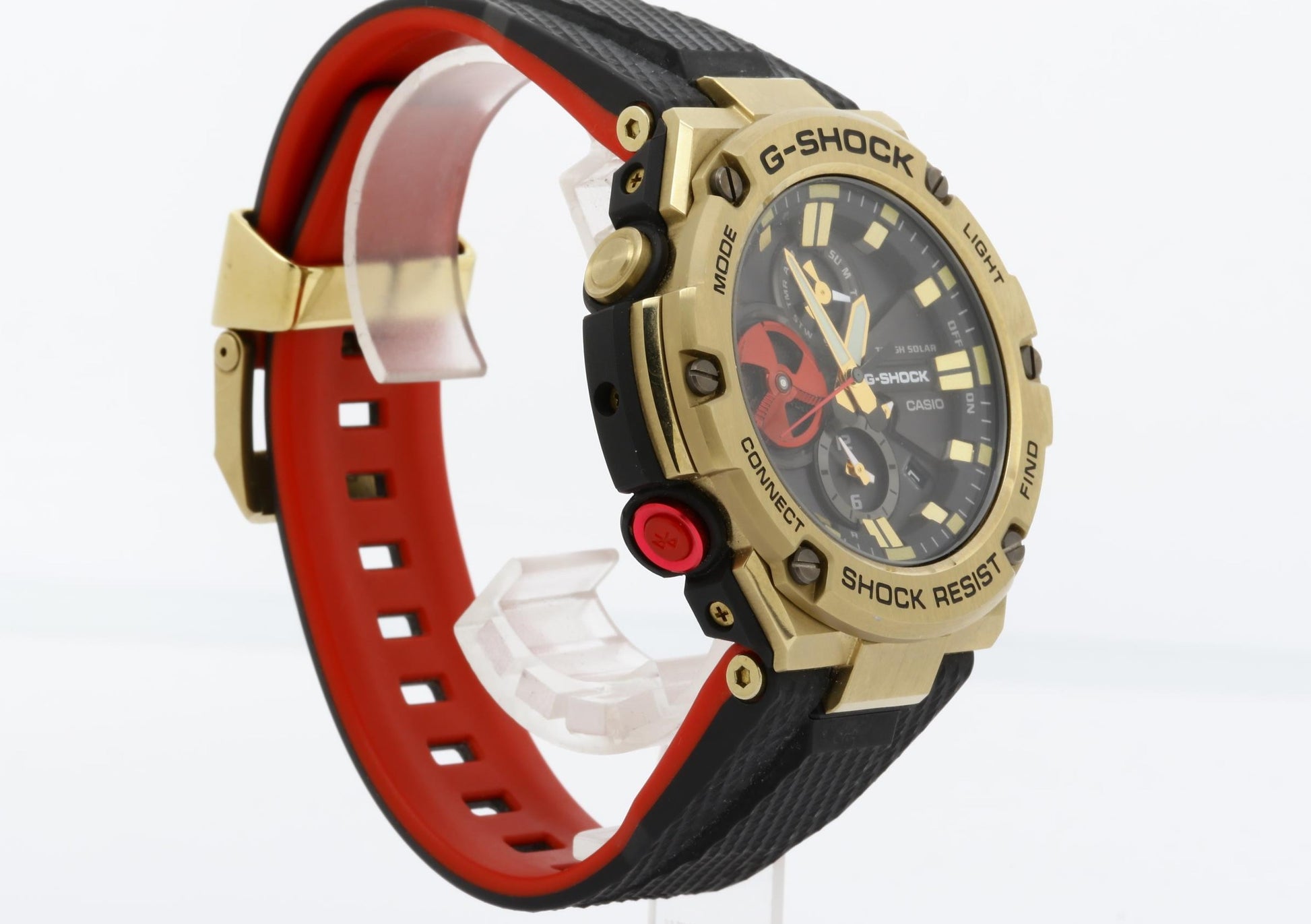 CASIO カシオ 時計 GSHOCK GSTB100RH ブラック ゴールド 樹脂 ステンレススチール メンズ 八村塁モデル アナログ 美品