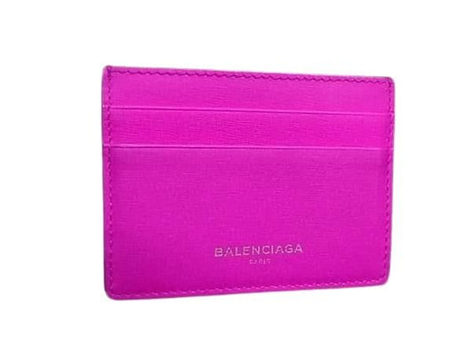 BALENCIAGA バレンシアガ カードケース 490620 ピンク レザー レディース 美品