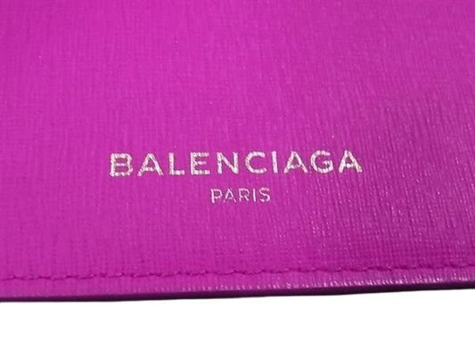 BALENCIAGA バレンシアガ カードケース 490620 ピンク レザー レディース 美品