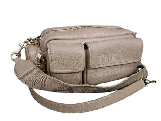MARC JACOBS マークジェイコブス ショルダーバッグ ザ レザー カーゴ バッグ ブラウン系 レザー レディース 2WAY 美品