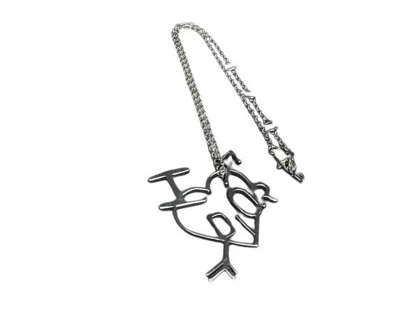 ChristianDior クリスチャンディオール ネックレス シルバー メタル レディース ハート