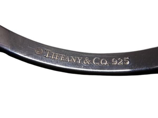 TIFFANY＆Co ティファニー バングル ノーツナロー ニューヨーク シルバー SV925 レディース 美品