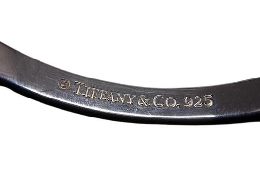 TIFFANY＆Co ティファニー バングル ノーツナロー ニューヨーク シルバー SV925 レディース 美品