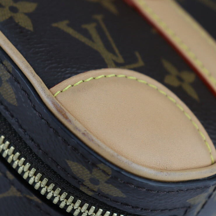 美品 LOUIS VUITTON ルイ ヴィトン ヴァリゼット・ヴェルティカル ハンドバッグ M68623 モノグラムキャンバス レザー ブラウン ゴールド金具 2WAY ショルダーバッグ ポシェット ビトン