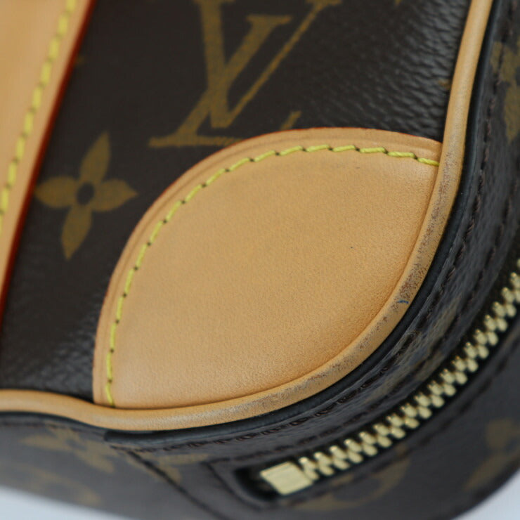 美品 LOUIS VUITTON ルイ ヴィトン ヴァリゼット・ヴェルティカル ハンドバッグ M68623 モノグラムキャンバス レザー ブラウン ゴールド金具 2WAY ショルダーバッグ ポシェット ビトン