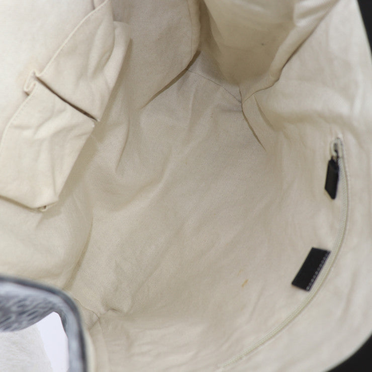 美品 GUCCI グッチ ショッピングバッグ トートバッグ 341739 キャンバス レザー グレー系 ブラック レオパード柄 ヒョウ柄