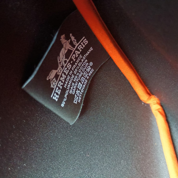 超美品 HERMES エルメス トゥルースフラット MM ネオバン ポーチ H104312M 01 ネイビー ポリアミド エラスタン レディース クラッチバッグ セカンドバッグ