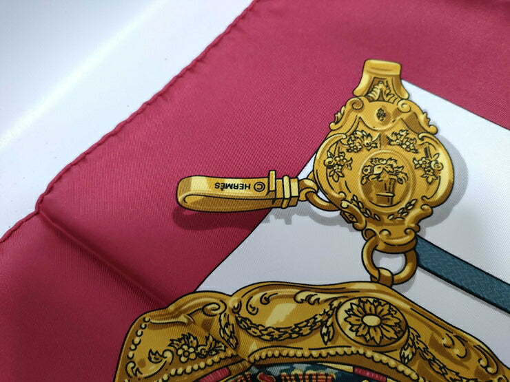新古未使用展示品 HERMES エルメス スカーフ カレ90 Memoire d’Hermes エルメスの思い出 - ボルドー系 マルチカラー シルク100％ レディース 大判