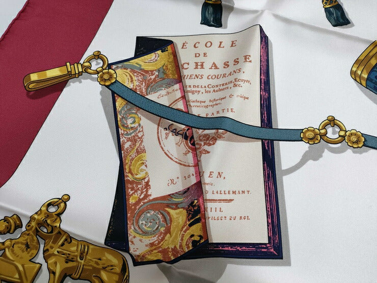 新古未使用展示品 HERMES エルメス スカーフ カレ90 Memoire d’Hermes エルメスの思い出 - ボルドー系 マルチカラー シルク100％ レディース 大判