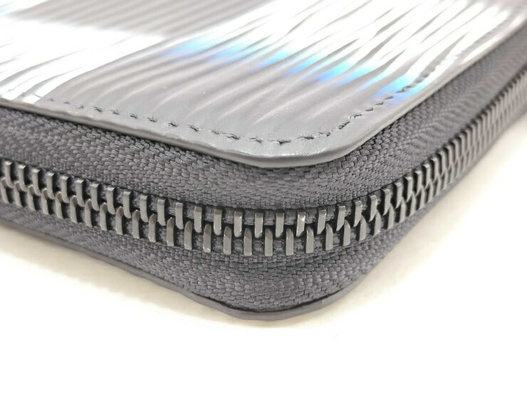 超美品 LOUIS VUITTON ルイ ヴィトン 長財布 ジッピーウォレット・ヴェルティカル M82820 ネイビー ブルー ホワイト ブラック ダミエ・ラッシュ エピ・XL レザー メンズ ラウンドファスナー