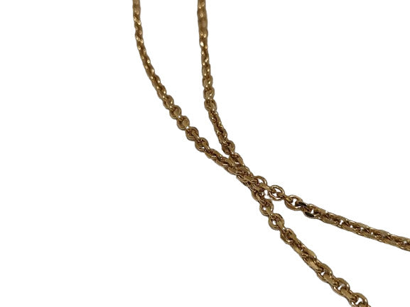 美品 LOUIS VUITTON ルイ ヴィトン ネックレス コリエ・ギャンブル M65096 ゴールド ブルーパープル系 シャンパンカラー系 メタル スワロフスキー・クリスタル レディース