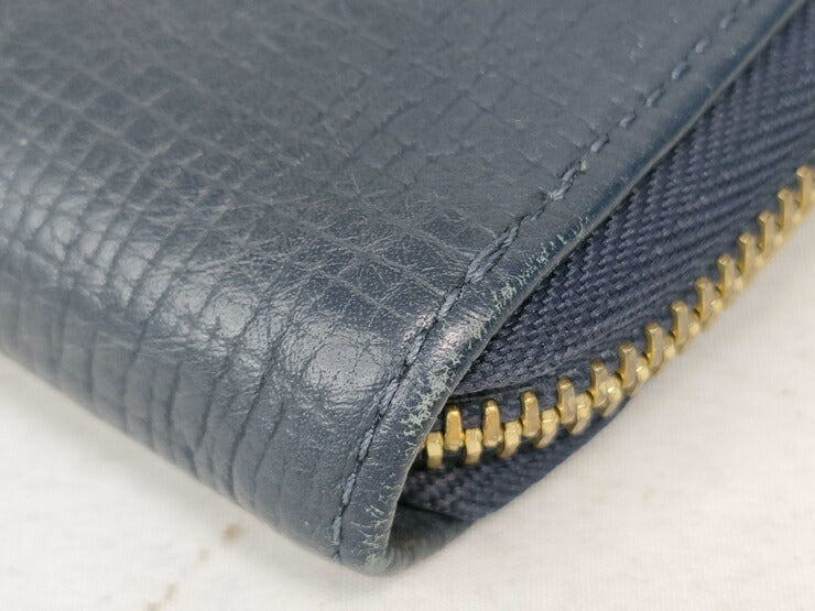 LOUIS VUITTON ルイ ヴィトン 長財布 NIGOコラボ ジッピーウォレット・ヴェルティカル M81107 ブルー系 ネイビー系 ゴールド金具 モノグラム・デニム トリヨンレザー メンズ ラウンドファスナー 日本限定販売品