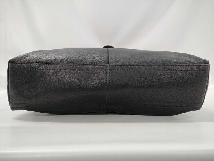 COACH コーチ トートバッグ トンプソン クロスボディー フォルドオーバー トート 70493 ブラック レザー メンズ 2WAY ショルダーバッグ