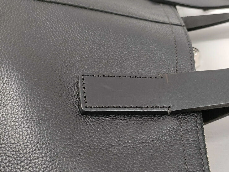 COACH コーチ トートバッグ トンプソン クロスボディー フォルドオーバー トート 70493 ブラック レザー メンズ 2WAY ショルダーバッグ