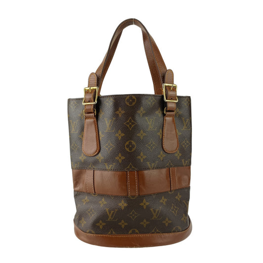 LOUIS VUITTON ルイヴィトン ショルダーバッグ モノグラム バケットPM T42238 ブラウン PVC レザー ユニセックス ゴールド金具 ヴィンテージ アメリカ限定