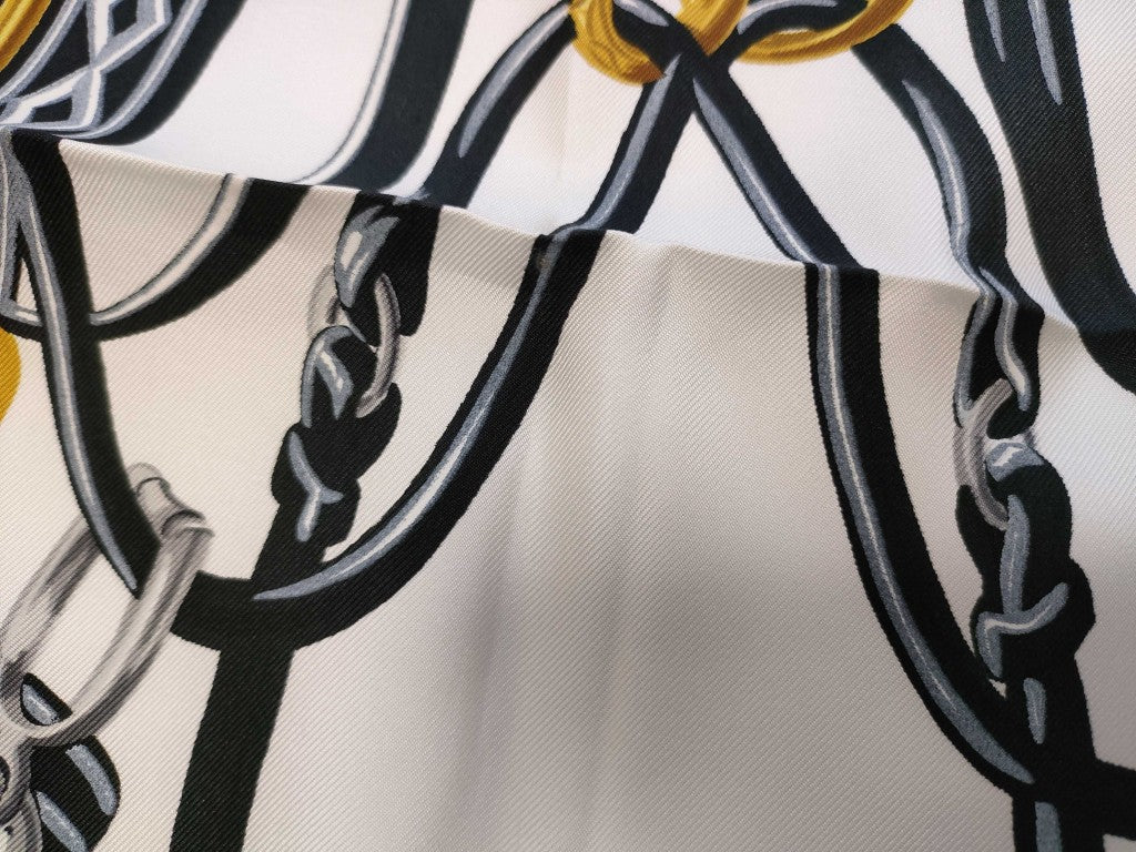 HERMES エルメス スカーフ カレ90 BRIDES de GALA マルチカラー シルク レディース 美品