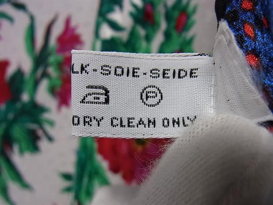 TIFFANY＆Co ティファニー スカーフ マルチカラー シルク100% レディース 花 フラワー 超美品