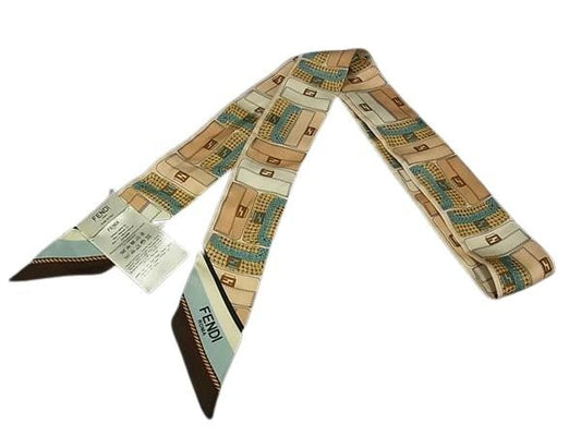 FENDI フェンディ スカーフ ラッピー FXT011 マルチカラー シルク100% レディース