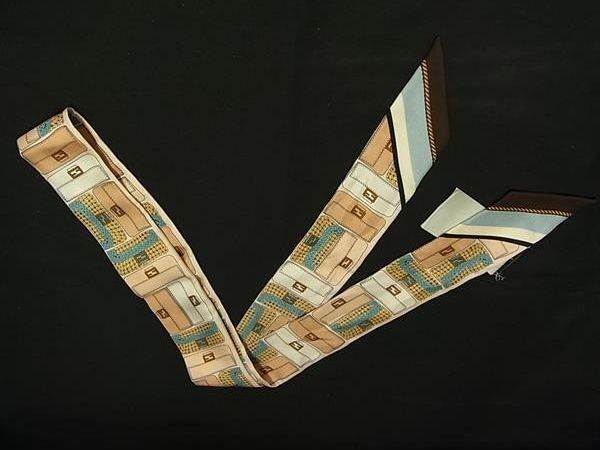 FENDI フェンディ スカーフ ラッピー FXT011 マルチカラー シルク100% レディース
