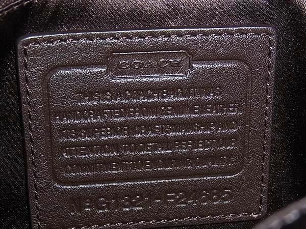 COACH コーチ ショルダーバッグ F24685 ブラウン レザー ユニセックス ゴールド金具 美品