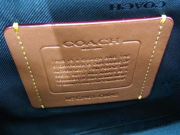 COACH コーチ ショルダーバッグ リーグ メッセンジャー CU042 ブラック レザー ユニセックス 美品