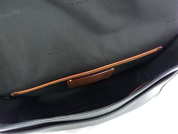 COACH コーチ ショルダーバッグ リーグ メッセンジャー CU042 ブラック レザー ユニセックス 美品