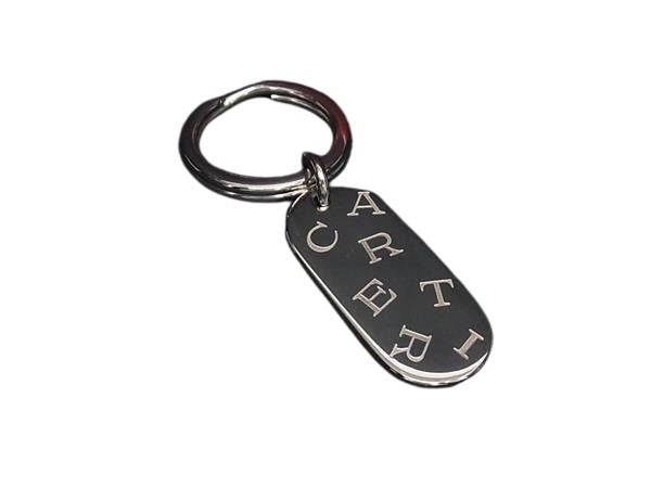 Cartier カルティエ キーホルダー シルバー メタル ユニセックス ロゴ 超美品
