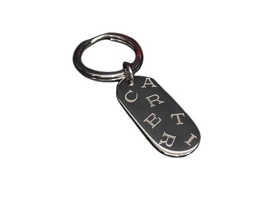 Cartier カルティエ キーホルダー シルバー メタル ユニセックス ロゴ 超美品