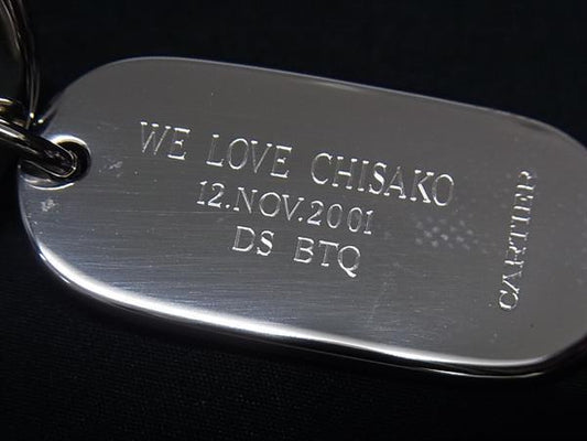 Cartier カルティエ キーホルダー シルバー メタル ユニセックス ロゴ 超美品