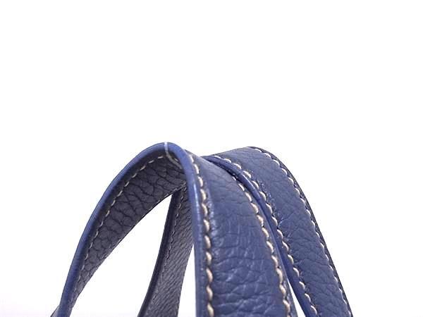 BVLGARI ブルガリ ショルダーバッグ ロゴマニア マキシレッタレ ベージュ ブルー キャンバス レザー レディース ゴールド金具 美品