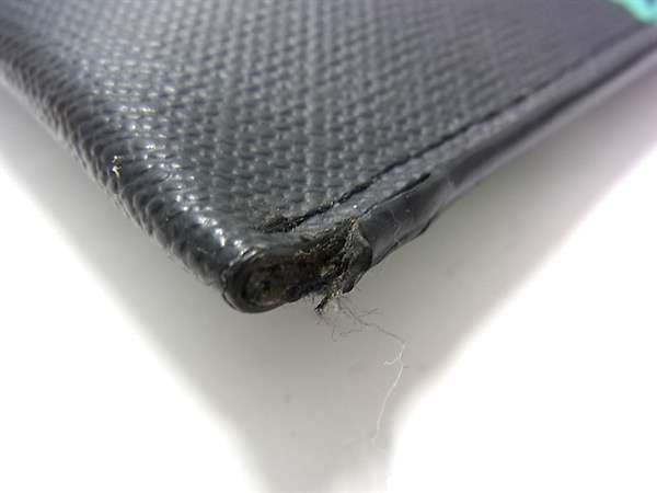 BURBERRY バーバリー クラッチバッグ グラフィティ ブラック マルチカラー PVC×レザー ユニセックス