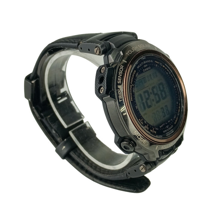 CASIO カシオ 時計 プロトレックマナスル PRX2000LB1JF デジタル文字盤 TI 革 メンズ