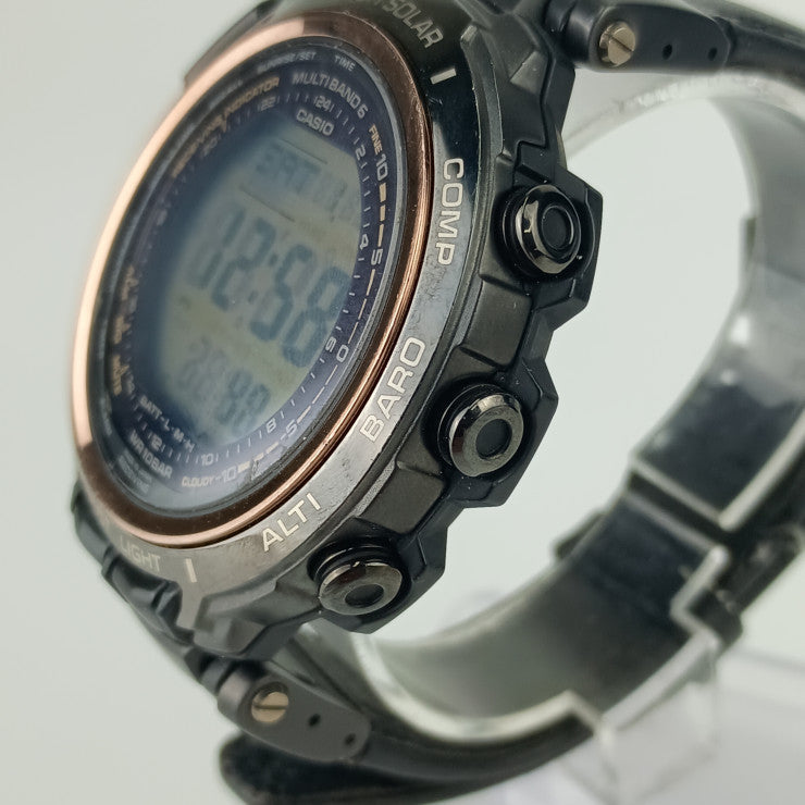 CASIO カシオ 時計 プロトレックマナスル PRX2000LB1JF デジタル文字盤 TI 革 メンズ
