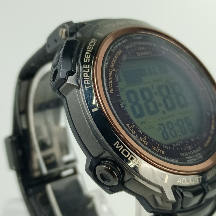 CASIO カシオ 時計 プロトレックマナスル PRX2000LB1JF デジタル文字盤 TI 革 メンズ