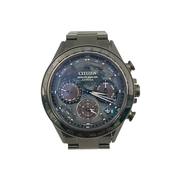 CITIZEN シチズン 時計 アテッサ サテライトウエーブ HAKUTOR コラボレーションモデル F950 002XB03 / CC4065 61Y グレーシェル文字盤 TI TI メンズ 美品