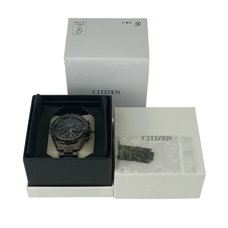 CITIZEN シチズン 時計 アテッサ サテライトウエーブ HAKUTOR コラボレーションモデル F950 002XB03 / CC4065 61Y グレーシェル文字盤 TI TI メンズ 美品