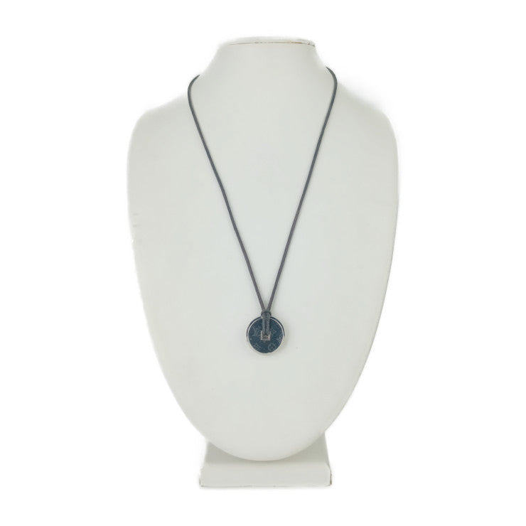 LOUIS VUITTON ルイヴィトン ネックレス モノグラムエクリプス コリエ コインネックレス M62589 ブラック系 PVC メタル ユニセックス 美品