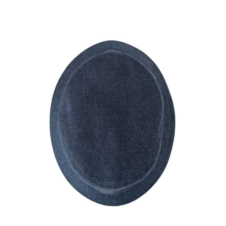 HERMES エルメス 帽子 ハット ≪ヘレン≫ シルキー H232029N インディゴ コットン100% ユニセックス バケットハット シルバー金具 超美品