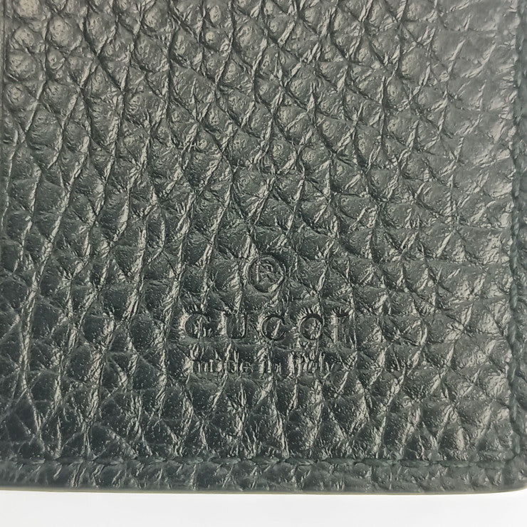 GUCCI グッチ キーケース GGロゴ 473924 ブラック レザー ユニセックス シルバー金具 超美品