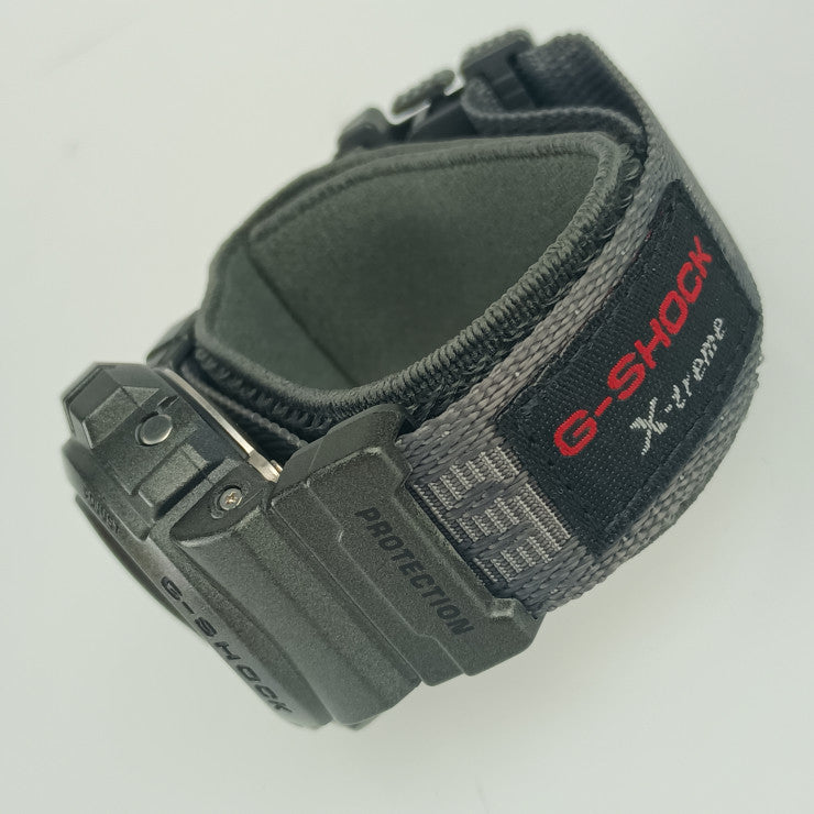 美品 CASIO カシオ 腕時計 G-SHOCK X-treme Ｇショック エクストリーム DW-6900X-8BT ガンメタリック系 グレー系 ステンレス 樹脂 メンズ クオーツ デジタル スポーツモデル