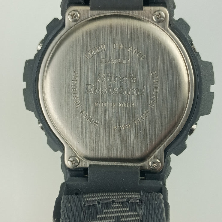 美品 CASIO カシオ 腕時計 G-SHOCK X-treme Ｇショック エクストリーム DW-6900X-8BT ガンメタリック系 グレー系 ステンレス 樹脂 メンズ クオーツ デジタル スポーツモデル