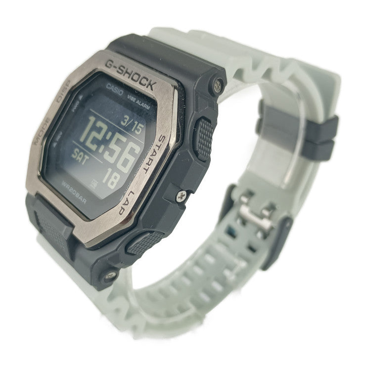 美品 CASIO カシオ 腕時計 G-SHOCK G-LIDE Ｇショック Gライド GBX-100TT-8JF ブラック ライトグレー系 ステンレス 樹脂 メンズ Bluetooth クオーツ デジタル