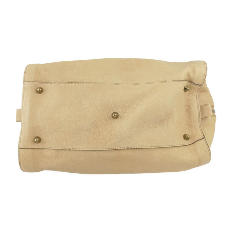 美品 Chloe クロエ ボストンバッグ オーロラ ボストンバッグ - ベージュ系 ゴールド金具 レザー レディース 2WAY ハンドバッグ ショルダーバッグ