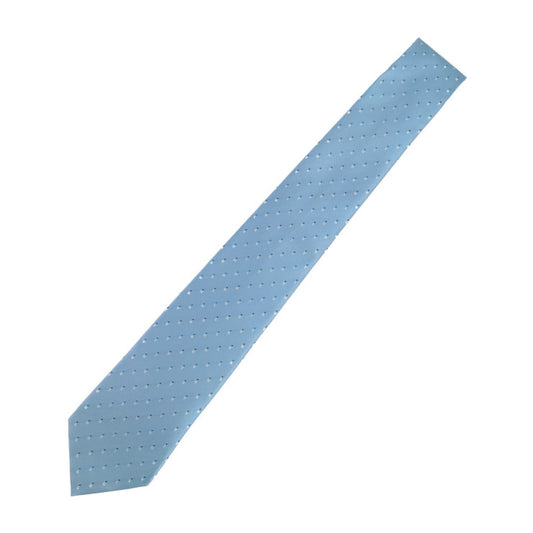 新品未使用展示品 LOUIS VUITTON ルイ ヴィトン ネクタイ クラヴァット LV スペリング M77848 ライトブルー シルク100％ メンズ