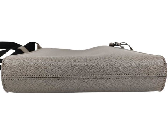 BVLGARI ブルガリ ショルダーバッグ ブルガリブルガリ マン メッセンジャーバッグ 37629 グレージュ系 シルバー金具 レザー メンズ