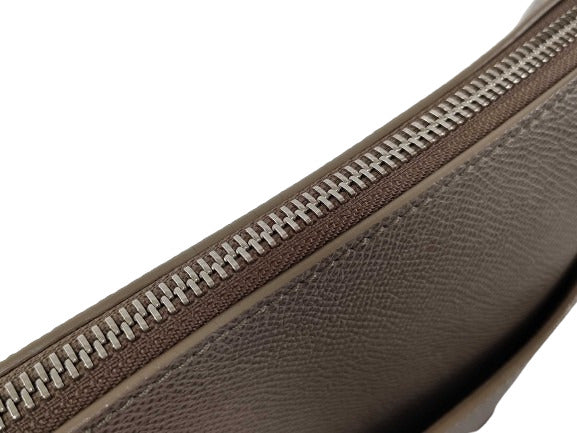 BVLGARI ブルガリ ショルダーバッグ ブルガリブルガリ マン メッセンジャーバッグ 37629 グレージュ系 シルバー金具 レザー メンズ