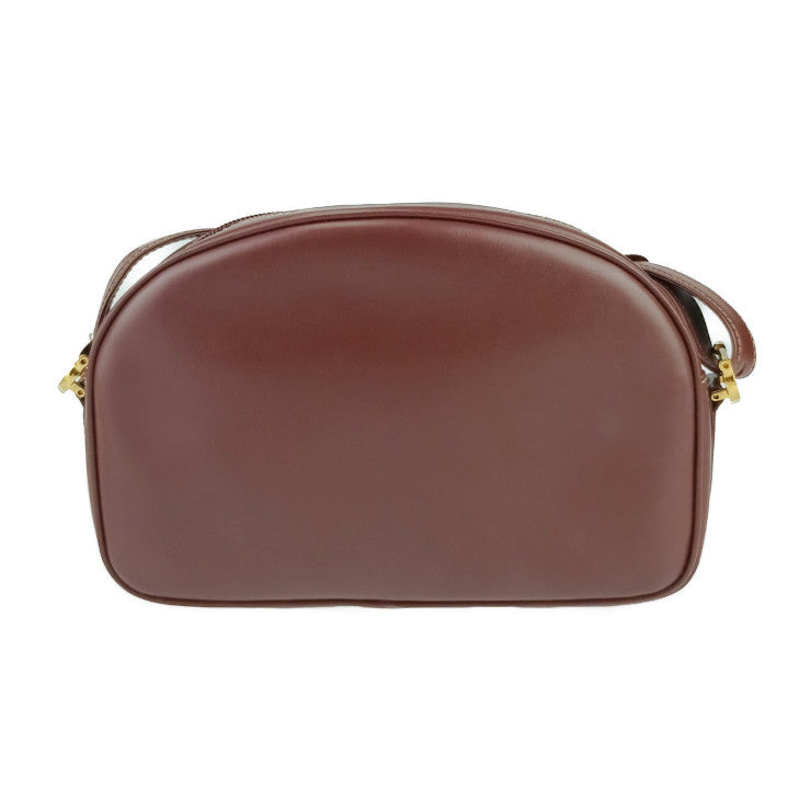 超美品 Cartier カルティエ ショルダーバッグ マストライン - ボルドー ゴールド金具 レザー レディース