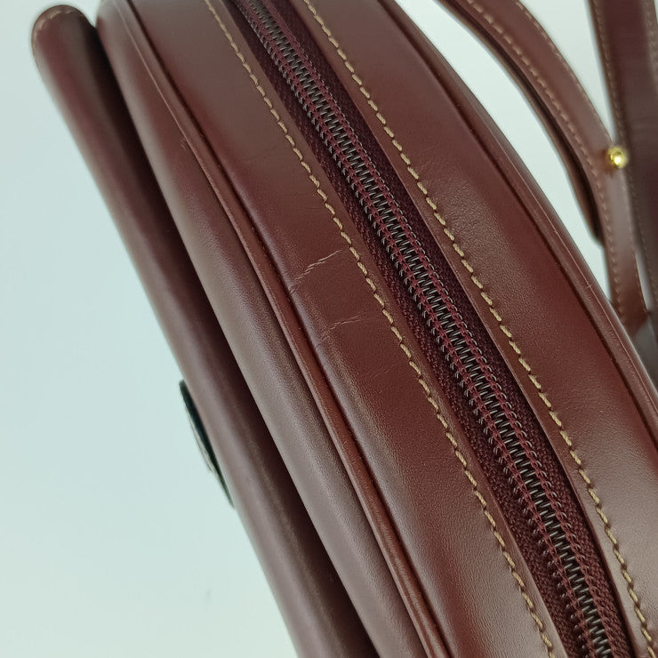 超美品 Cartier カルティエ ショルダーバッグ マストライン - ボルドー ゴールド金具 レザー レディース