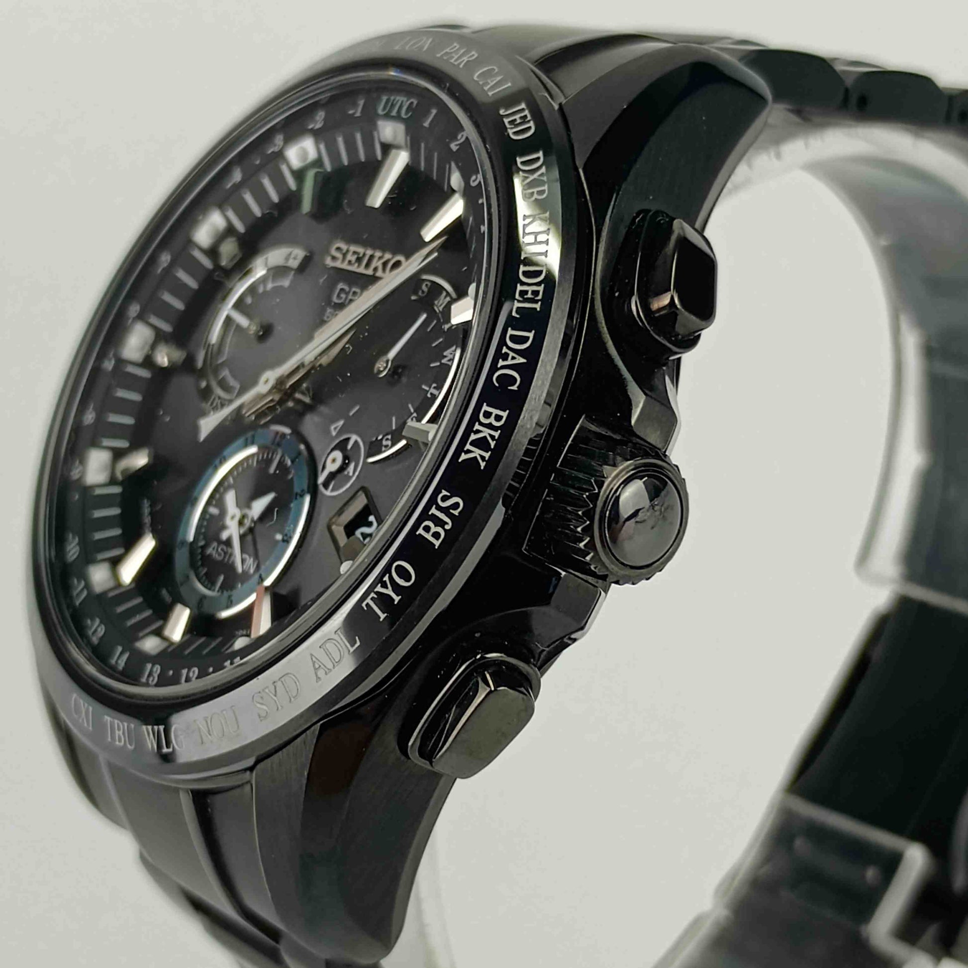 美品 SEIKO セイコー 腕時計 アストロンGPS 8X53-0AB0/SBXB049 ブラック文字盤 TI TI メンズ